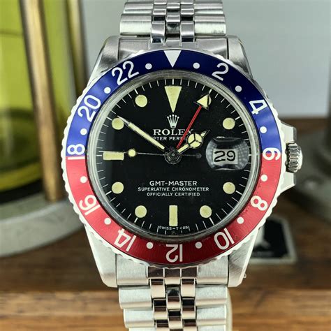 rolex gmt-master pepsi 1675 vintage|rolex 1675 dial variations.